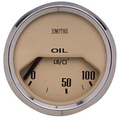 Classic Magnolia Oil Pressure Gauge- Electric