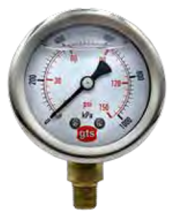 GTS Industrial Pressure gauge- 53mm Bottom entry kPa/psi dial