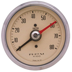 Classic Magnolia Tachometer Gauge - 8,000rpm