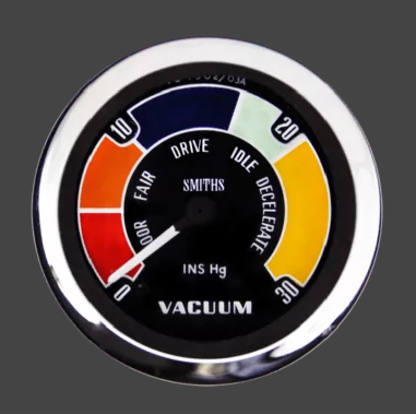 Classic Black Vacuum Gauge